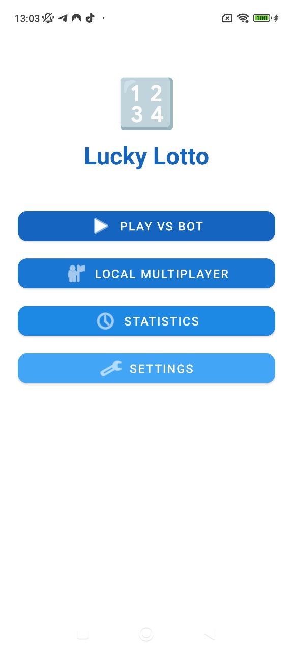 Lucky Lotto screen